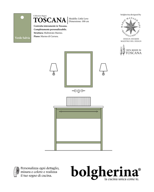 Bolgherina Toscana Bathroom "Little Love"