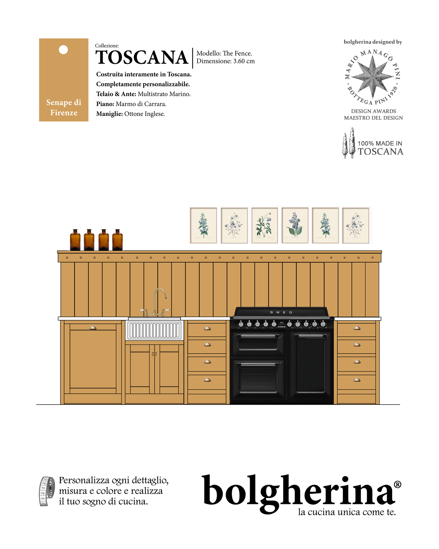 Bolgherina Toscana mod. "The Fence"