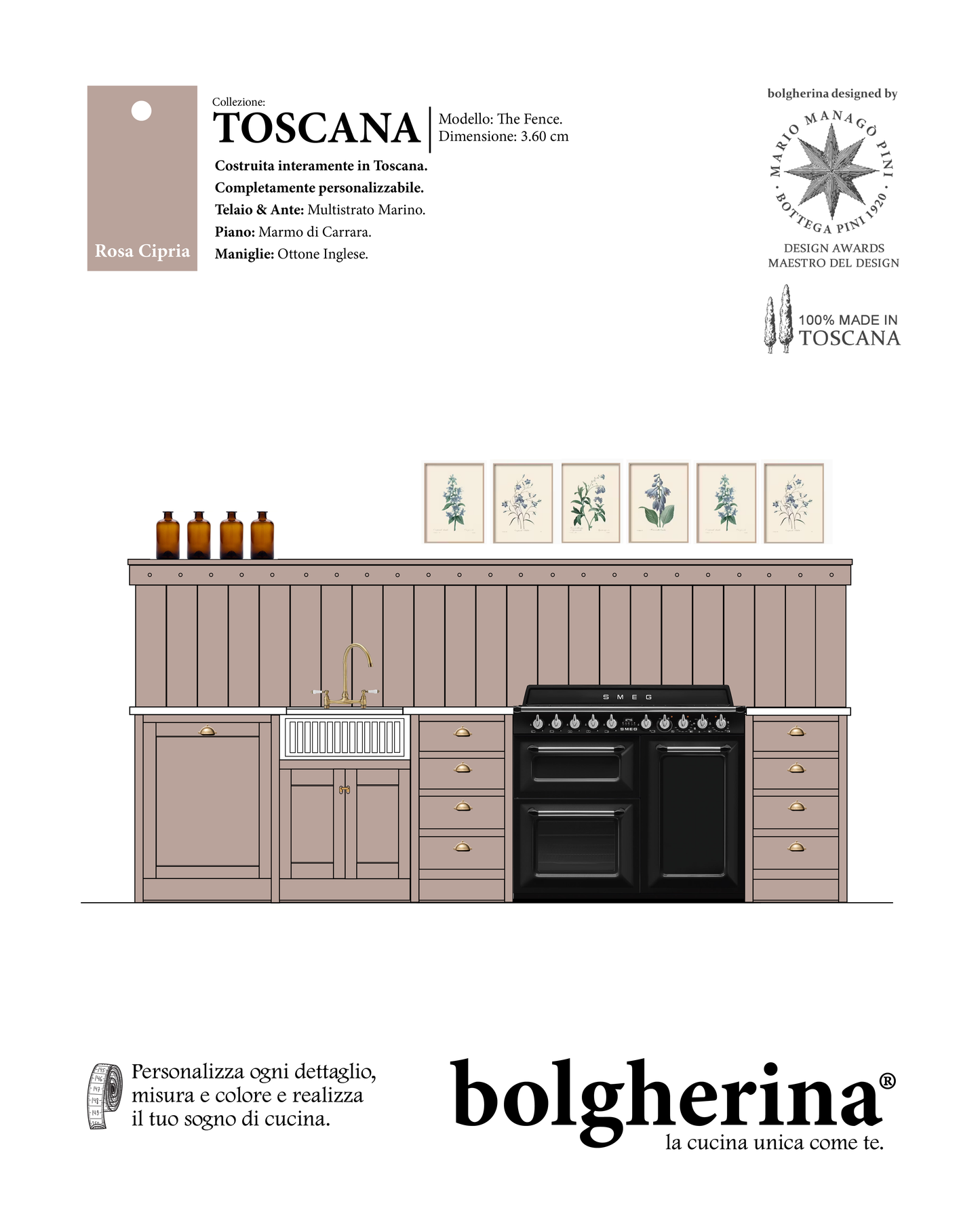 Bolgherina Toscana mod. "The Fence"